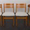 Mid-Century Danish Chairs in Teak and Grey Wool, 1960s, Set of 6 4