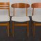 Mid-Century Danish Chairs in Teak and Grey Wool, 1960s, Set of 6 5