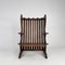 Arts & Crafts Handmade Wooden Sculptural Lounge Chair, 1900s 6