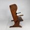 Arts & Crafts Handmade Wooden Sculptural Lounge Chair, 1900s 7