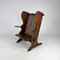 Arts & Crafts Handmade Wooden Sculptural Lounge Chair, 1900s 4