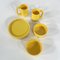 Yellow Dinnerware Set by Massimo Vignelli for Heller, 1970s, Set of 8 2