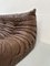 Mid-Century French Togo Sofa in Brown Leather by Michel Ducaroy for Ligne Roset 4