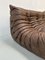 Mid-Century French Togo Sofa in Brown Leather by Michel Ducaroy for Ligne Roset 6