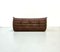 Mid-Century French Togo Sofa in Brown Leather by Michel Ducaroy for Ligne Roset 9