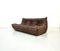 Mid-Century French Togo Sofa in Brown Leather by Michel Ducaroy for Ligne Roset 3