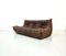 Mid-Century French Togo Sofa in Brown Leather by Michel Ducaroy for Ligne Roset, Image 3