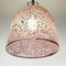 Neverrin Pendant Lamp in Pink Murano Glass by Gae Aulenti for Vistosi, Italy, 1970s 4