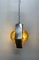 Pendant Light with Double Murano Plates attributed to Mazzega, 1960s, Image 3