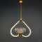 Lámpara de araña de Murano atribuida a Ercole Barovier Barovier & Toso, Italia, años 50, Imagen 9
