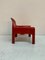 Roter Modell 4794 Sessel von Gae Aulenti für Kartell, 1974 2