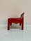Roter Modell 4794 Sessel von Gae Aulenti für Kartell, 1974 3