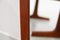 Mesa y espejos daneses modernos de teca, años 60. Juego de 3, Imagen 19