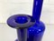 Danish Cobalt Blue Vases attributed to Otto Brauer Holmegaard Gulv, 1950s, Set of 2 4