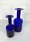 Danish Cobalt Blue Vases attributed to Otto Brauer Holmegaard Gulv, 1950s, Set of 2 13