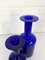 Danish Cobalt Blue Vases attributed to Otto Brauer Holmegaard Gulv, 1950s, Set of 2 10