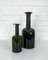 Vases Bleu Cobalt par Otto Brauer pour Holmegaard Gulv, Danemark, 1950s, Set de 2 3