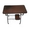 Table d'Appoint Mid-Century en Formica sur Roulettes 5