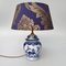 Vintage Chinese Blue Vase Lamp, 1960s 1