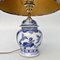 Lampe Vase Vintage Bleue, Chine, 1960s 4