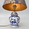 Lampe Vase Vintage Bleue, Chine, 1960s 2