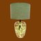 Ceramic Table Lamp with Leaves, 1980s, Image 1