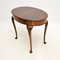 Antique Burr Walnut Occasional Table, 1900s, Image 4