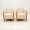 Art Deco Armchairs in Satin Birch, 1930s, Set of 2 2