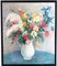 Hessel De Boer, Flower Still Life with Daffodils, Tulips, Roses and Lilacs, 1970s, Oil on Canvas, Framed 1