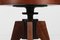 Danish Sculptural 3-Legged Wood Swivel Stool with Leather Seat by Fritz Hansen, 1920s 3