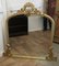 Large Gilt Rococo Arched Over Mantle Mirror, 1960s 10