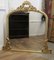 Large Gilt Rococo Arched Over Mantle Mirror, 1960s 4