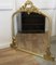 Large Gilt Rococo Arched Over Mantle Mirror, 1960s 8