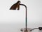 Lámpara de escritorio Vilhelm Lauritzen flexible de latón de Lyfa, Dinamarca, años 40, Imagen 1