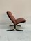 Siesta Easy Chair in Pink Leather by Ingmar Relling for Westnofa, Norway, 1960s 1