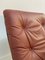 Siesta Easy Chair in Pink Leather by Ingmar Relling for Westnofa, Norway, 1960s 5