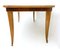 Vintage Beech and Maple Dining Table with Patterned Glass Top, Italy, 1950s, Image 4