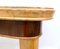 Vintage Beech and Maple Dining Table with Patterned Glass Top, Italy, 1950s, Image 6