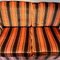 Orange & Black Striped Velvet Fringe Sofa, 1960s 7