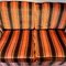 Orange & Black Striped Velvet Fringe Sofa, 1960s, Image 7