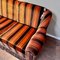 Orange & Black Striped Velvet Fringe Sofa, 1960s 6