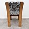 Vintage Oak Dining Room Chairs with French Woven Jacquard, 1970s, Set of 4 6