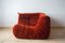 Amber Corduroy Togo Living Room Set by Michel Ducaroy for Ligne Roset, 1979, Set of 5, Image 9