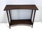 Postmodern Ebonized Beech Console Table with Lower Shelf, Italy, 1980s 1