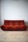 Amber Corduroy Togo Three-Seater Sofa by Michel Ducaroy for Ligne Roset 8