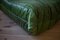 Poltrona e pouf Togo in pelle verde Dubai di Michel Ducaroy per Ligne Roset, set di 2, Immagine 8