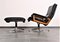 King Chair and Ottoman by André Vandenbeuck for Strässle, 1950s, Set of 2, Image 16