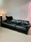 Maralunga 3-Seater Sofa in Black Leather by Vico Magistretti for Cassina, 1990s 2