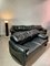 Maralunga 3-Sitzer Sofa aus schwarzem Leder von Vico Magistretti für Cassina, 1990er 3