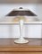 Lampe de Bureau Space Age Vintage en Chrome Blanc, France, 1960s 2